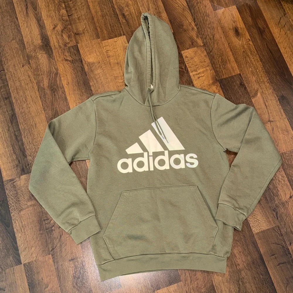 Adidas Men's Khaki Hoodie sz SM